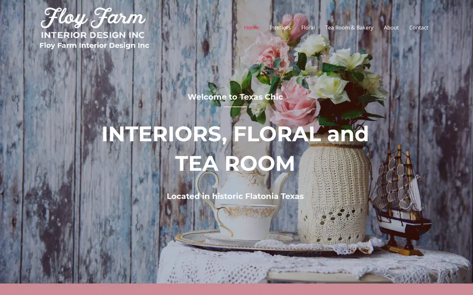 Screenshot of the Floy Farm website